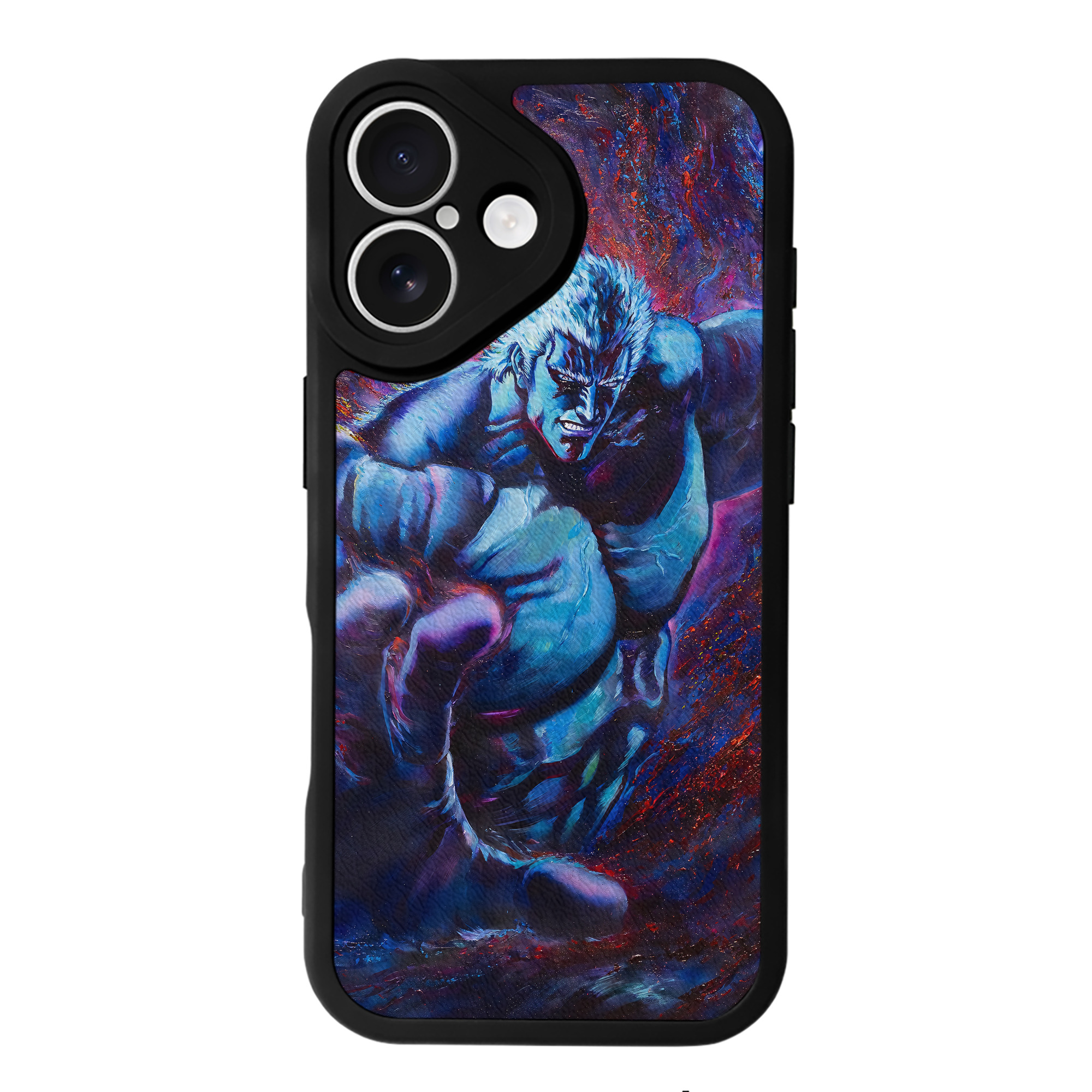 （画像用） 北斗の拳 Fist of the North Star 【iPhone 16シリーズ対応】シリコンスマホケース（レザー調） 材質：シリコン